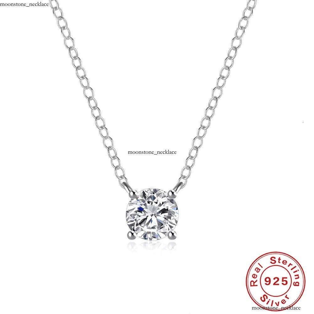 Luxury fashion Jewelry VVS Moissanite 18k Gold Plated 925 Sterling Silver Necklace Women Gifts