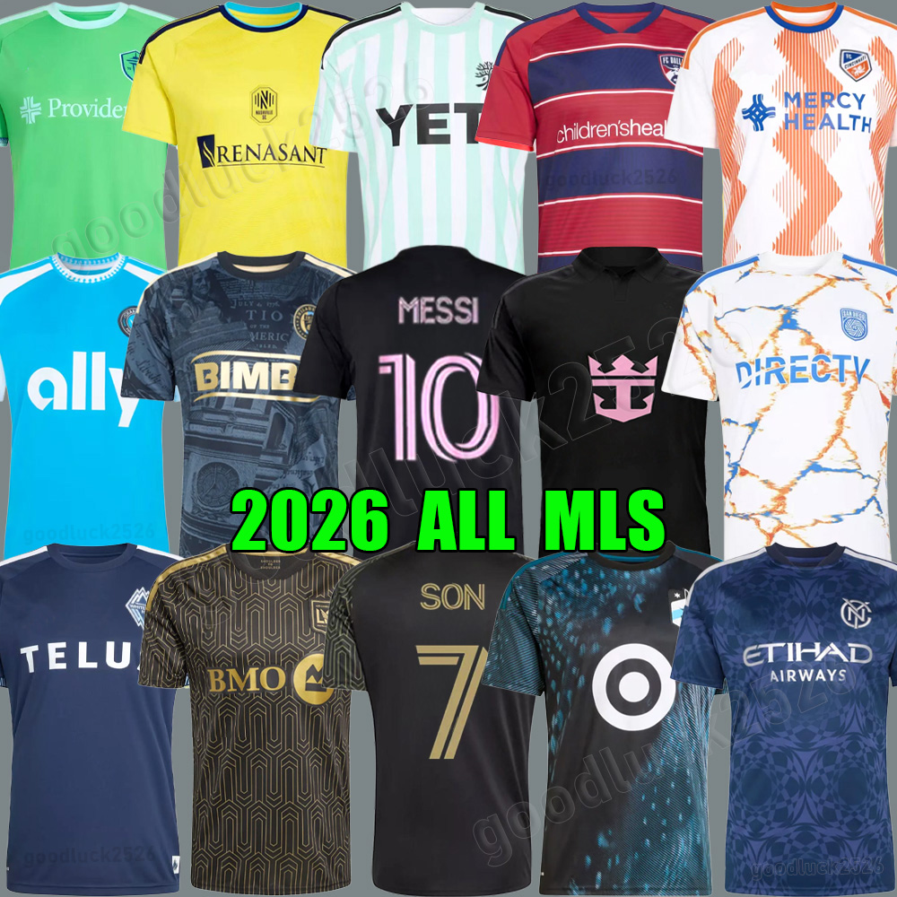 MLSA 2026 jersey ATLANTA CINCINNATI CHARLOTTE GALAXY MONTREAL NYCFC LOUIS Nashville SEATTLE SOUNDERS America Football Shirt United States Camisetas USA Fans Kits