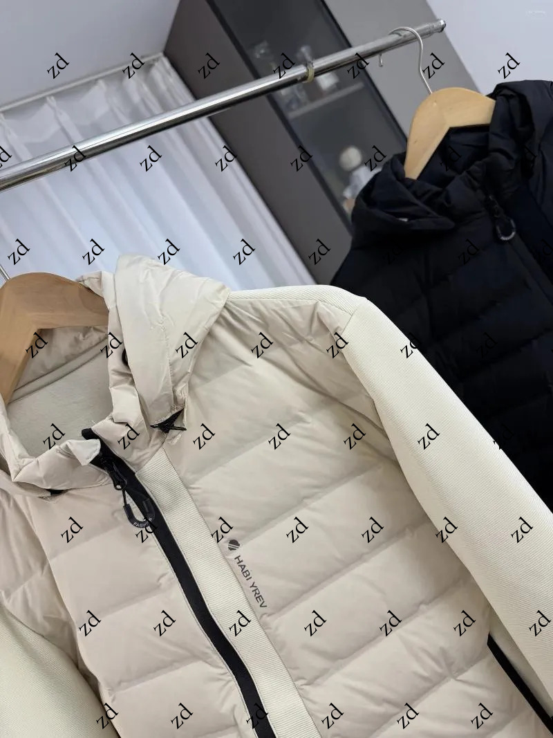 Men's Down Lightweight Warm Hooded Jaet Autumn Winter Faion Urban Sle Du Filling Pred Glue Couple's Fashion design