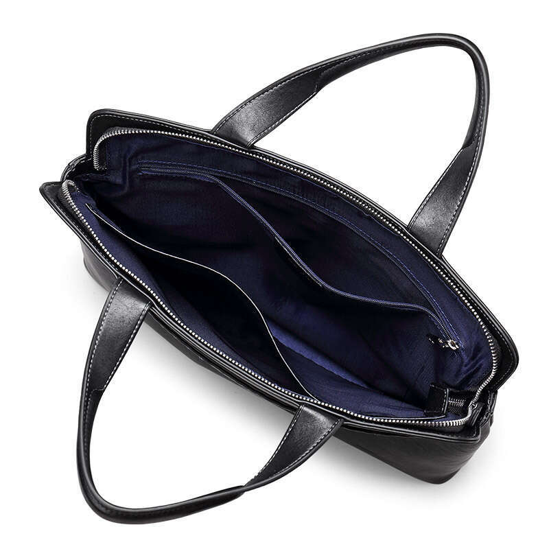 Luxury Shoulder Bags Totes Handheld Men S Briefcase Leather Handbag Business Office Brand Laptop Bag Commuting SENYY