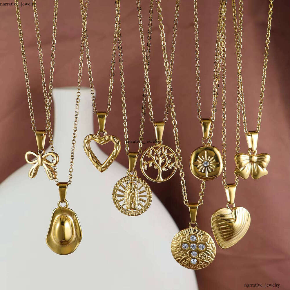 Wholesale Silver Plated Sterling Silver Women Accessories Jewelry Flower Cherry Heart Pendant Charm Necklace