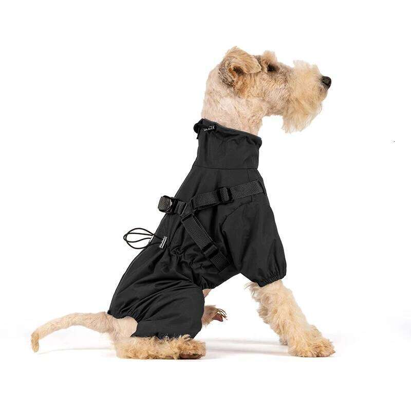Famous brand Adjustable Raincoat For Dog with Harness Waterproof Jumpsuit Jacket for Dogs Reflective Puppy Rain Coat pupakaIK