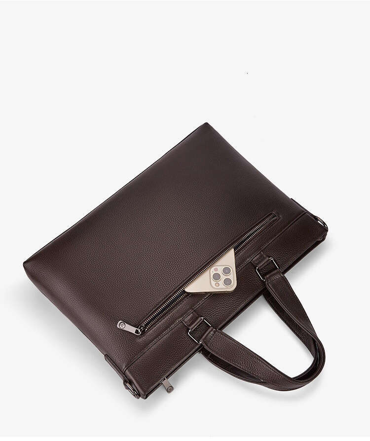 Luxury Shoulder Bags Totes Business Briefcase Men S Handheld Laptop Leather Bag SENYY