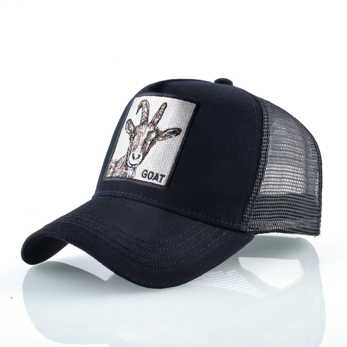 Fashion Trucker Caps With Embroidery Animals Patch Four Seasons Baseball Cap For Men Women Adjustable Visor Hat 260120 - view 5