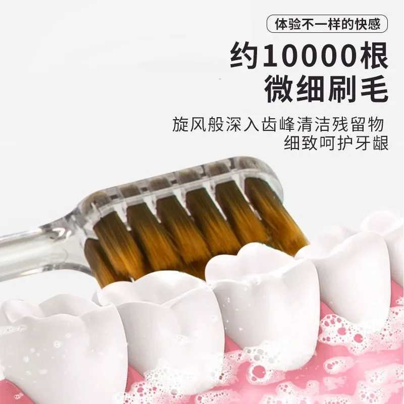 Travel folding toothbrush high-end lipstick style womens home teeth cleaning hotel travel portable soft bristled toothbrushT260212