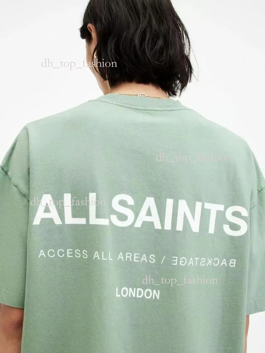 Designer All Saints T Shirt Men's T-Shirts Europe American Niche Trend Brand All Saint Men T-Shirt Summer Loose Classic Letter Graph Print Short Slve Couple 17f