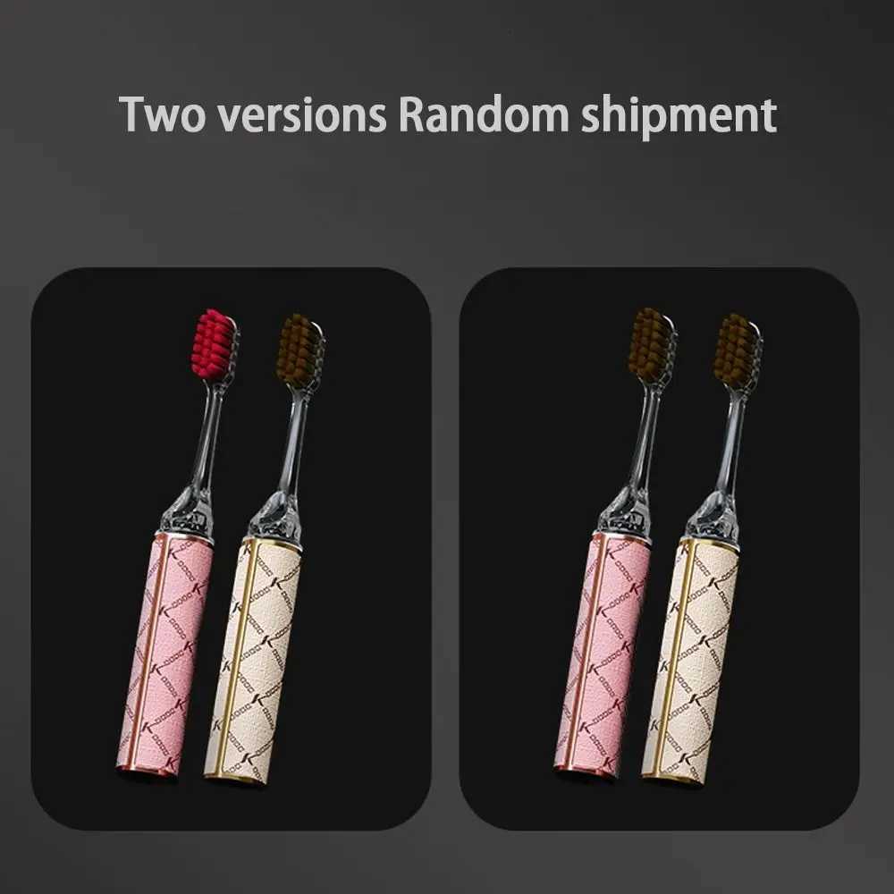 New Lipstick Shaped Toothbrush Detachable Ultra Soft Cleaning Teeth Portable Oral Care TravelT260212