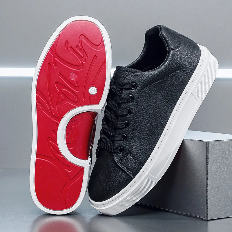 Fashionable Personalized Mens Casual Board Shoes Versatile Flat White 260126