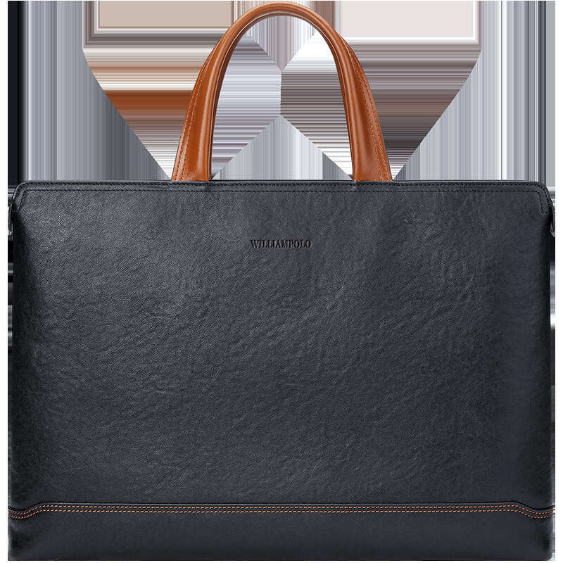 Luxury Shoulder Bags Totes Top Layer Cowhide Business Men S Handbag Crossbody Genuine Leather Briefcase Handheld Bag SENYY