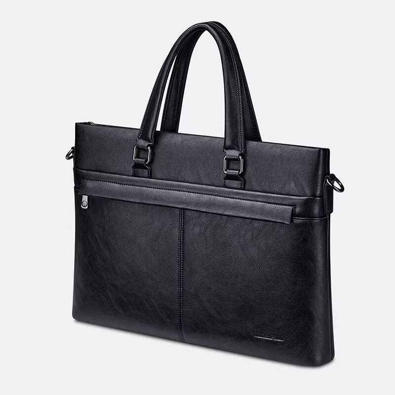 Luxury Shoulder Bags Totes Hobo King Inch Laptop Wear Resistant PU Document Bag Men S Briefcase SENYY