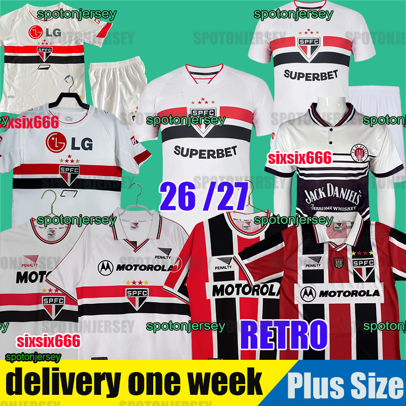 26 27 Sao Paulo Futebol camisas de futebol Sao paulo fc 26 27 home third goalkeeper men kids kit pre match 3rd LUCAS CALLERI LUCIANO RAFINHA NESTOR FERREIRINHA OSCAR