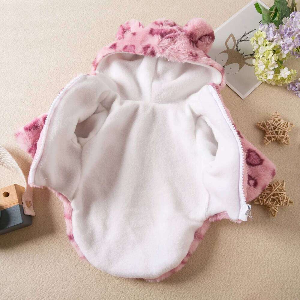 Famous brand PC Lot Winter Clothes Leopard Print Jacket Coat Warm Fleece Small Dog Outfit Pet Hoodies pupakaIK