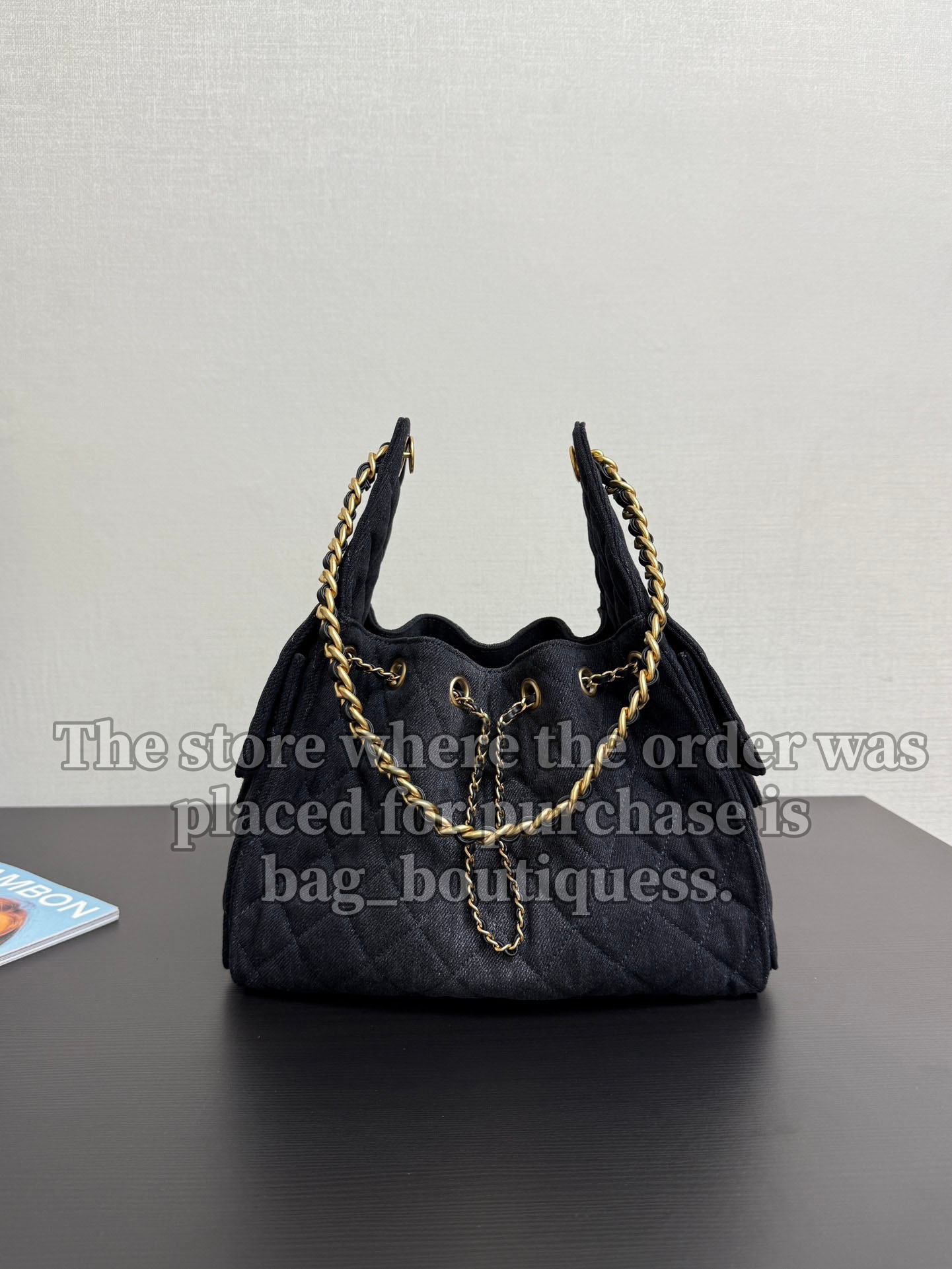 10A Mirror Quality Denim bag shoulder bag designer crossbody bag Drawstring Bucket bag Handbag Women Quilted chain bag