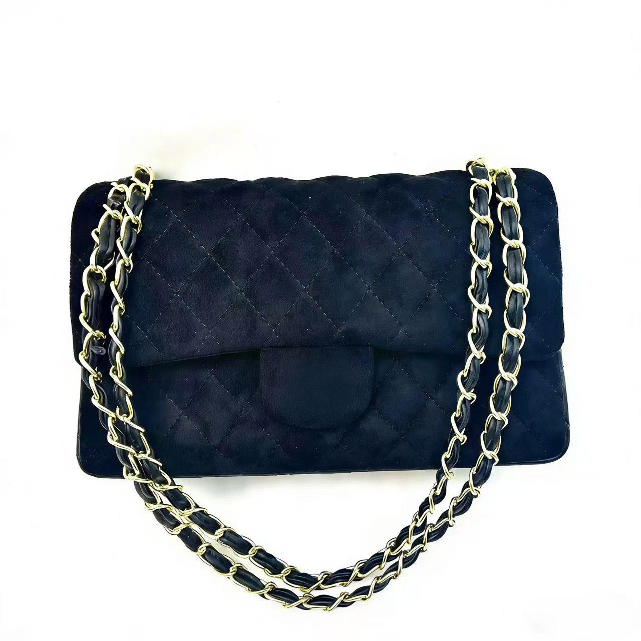 Women Designer Velvet bags Fashion women Chain Bag plaid flap shouder handbag gold chain match color buckle square stripe lady messenger purse Hasp crossbody bag