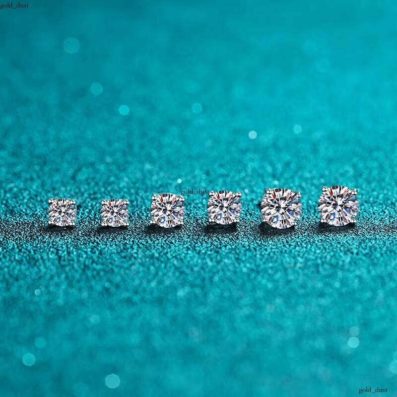 Pear Marquise VVS Moissanite Sandstone Earrings 925 Sterling Silver Stud Jewelry GRA Certified Simple Elegant Product