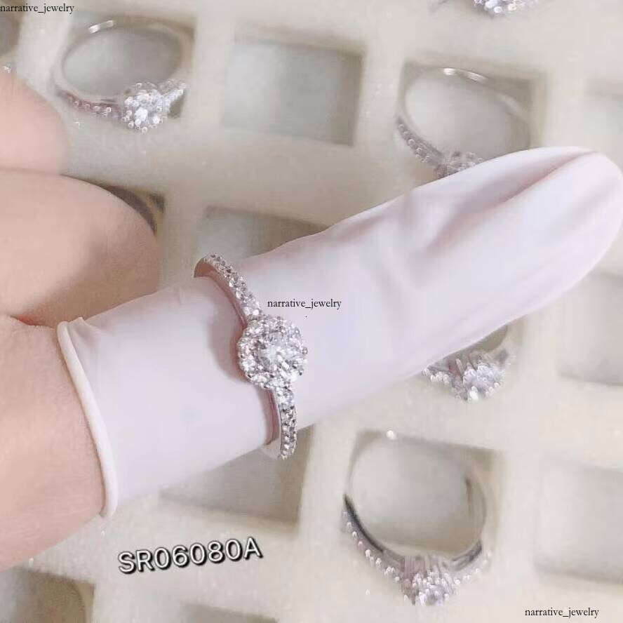 Custom High-Quality Eternal Promise Silicon Stone VVS Moissanite 925 Sterling Silver Women's Wedding Engagement Ring