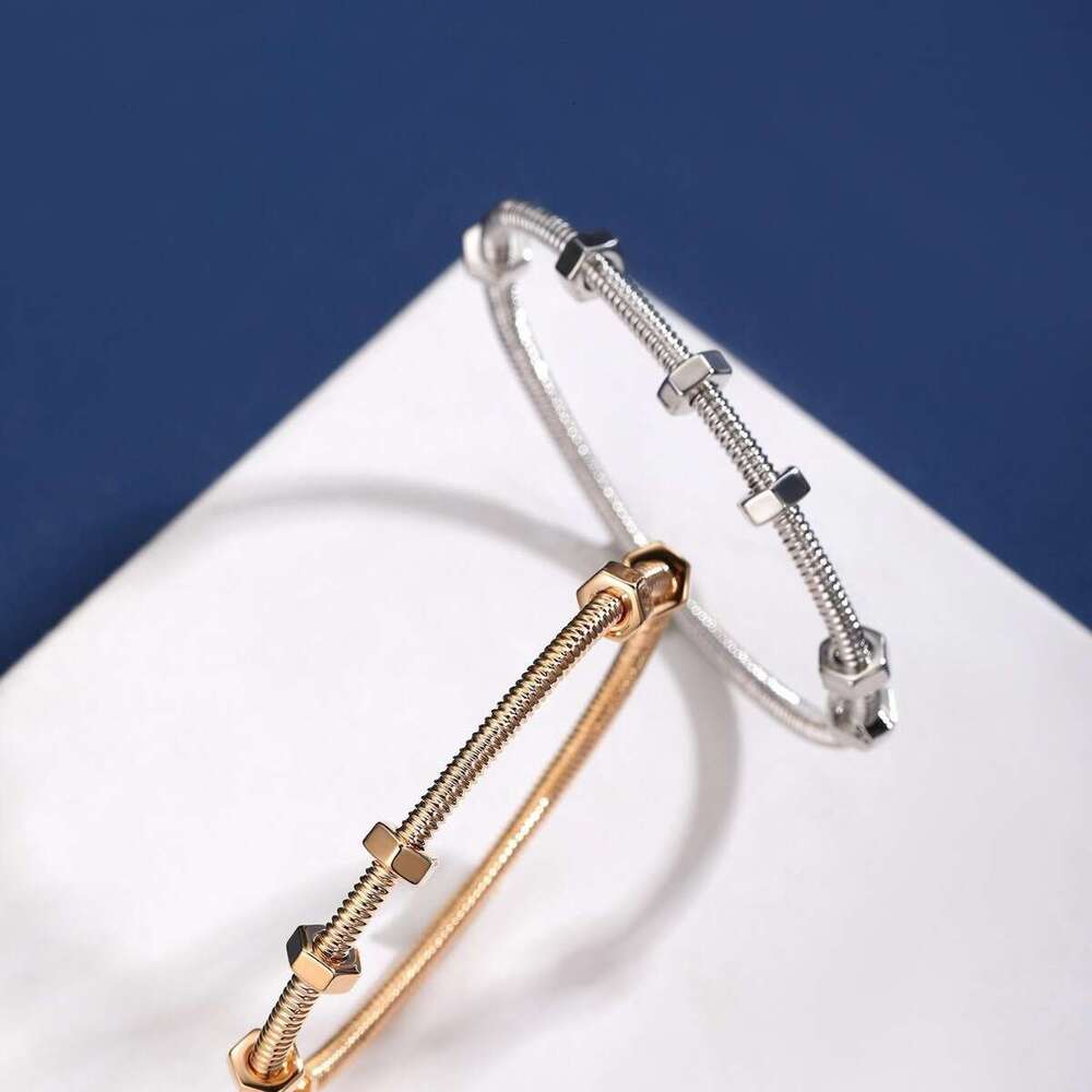 Classic Titanium Steel Screw Bracelet Couple's Hexagon Bracelet Fashion Designer Bracelet