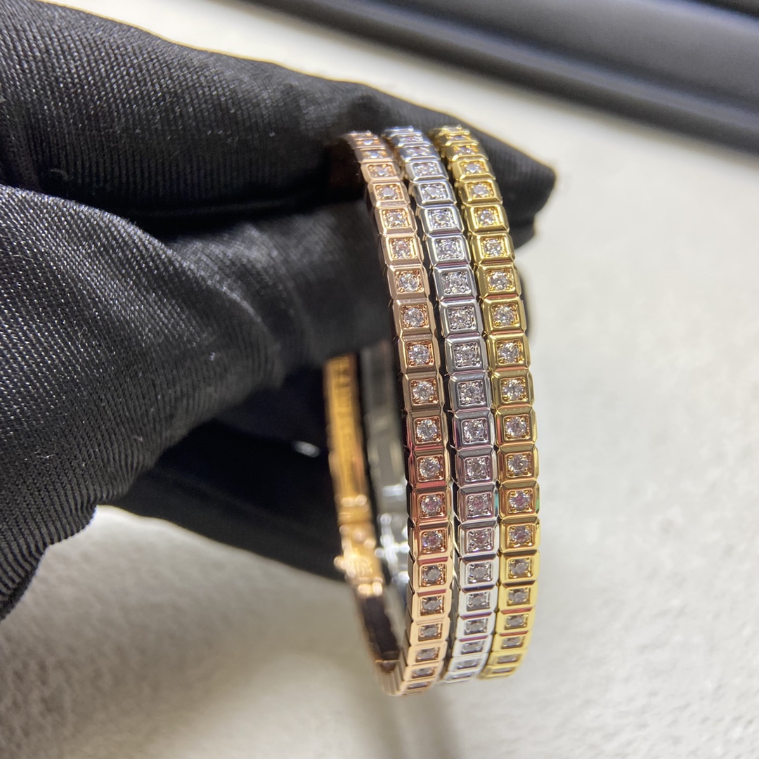 Designer bangle with diamonds for 16CM wrist Womens bracelets Waterproof never rust high quality with box European size 015
