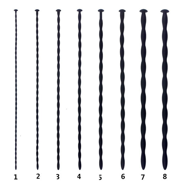 2026 New Adult Toys 8Pcs/Set Silicone Long Penis Plug Urethral Sound Stimulation Dilators Sounding Rod adult toys Bdsm Sex For Men Gay 012
