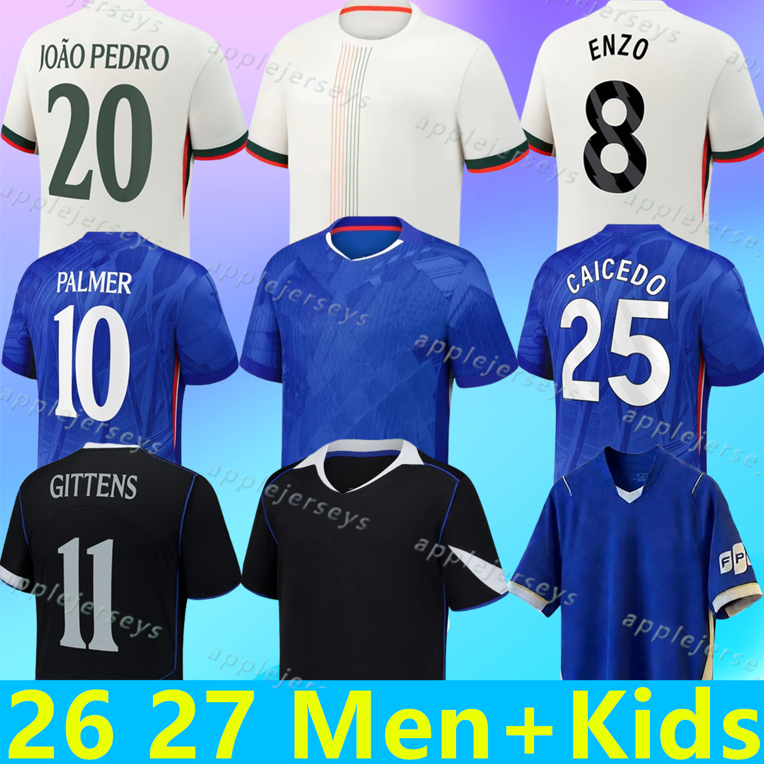 CFC 2025 2026 2027 jersey Cole PALMER Jadon JAMES ENZO Fernandez jersey NETO Cucurella Mykhailo ESTEVAO CAICEDO JOAO PEDRO kit kids 25 26 27 Football Shirt cfc jerseys