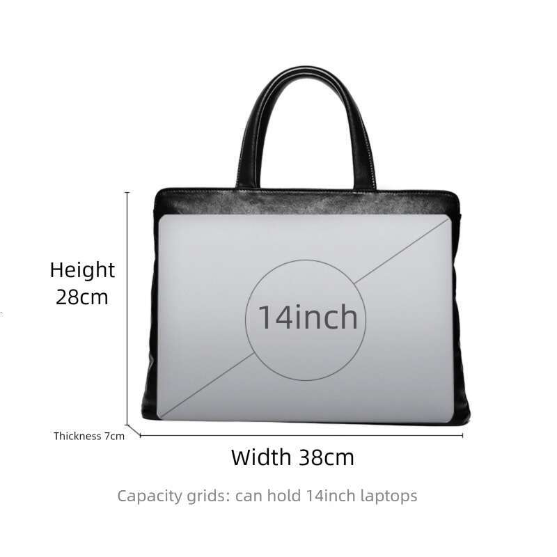 Luxury Shoulder Bags Totes Hobo King Multifunctional Business Briefcase For Men Inch Large Capacity Top Layer Cowhide Handbag Laptop Bag SENYY