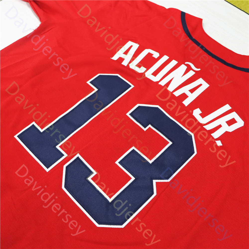 Atlanta Ronald Acuna Jr Jersey Braveses Spencer Strider Raisel Iglesias HS Kim Matt Olson Ozzie Albies Austin Riley Harris II Smith-Shawver Schwellenb
