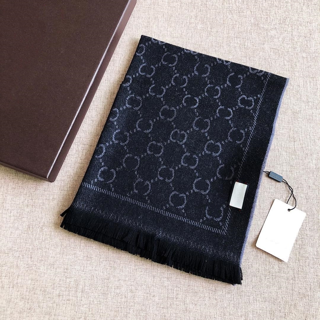 Designer Scarf 100% Cashmere wool Scarves Womens and mens Long Wraps Classic Plaid Women Man silk scarf designers with Brand logo Box