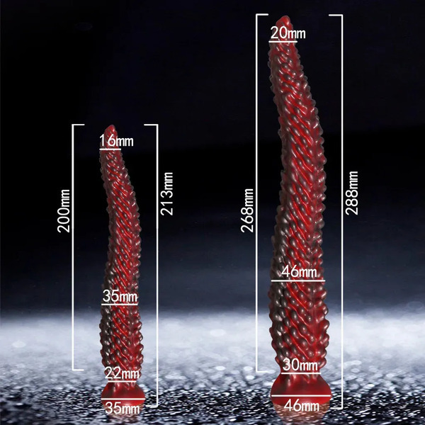 2026 New Alien Tentacle Long Thick Dildo Spiral Silicone Large Butt Plug Suction Cup Anal Dilator Adult Toy Men Women 012