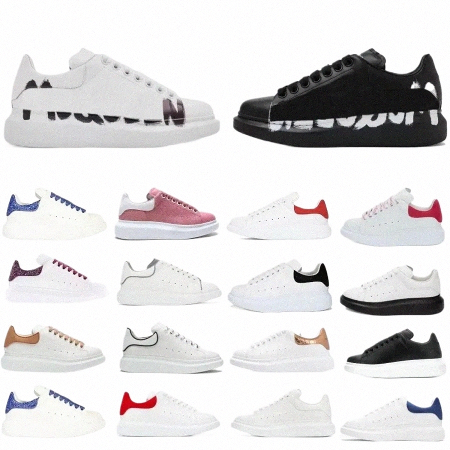 men Women Casual shoes Sneakers Black White Veet Suede Platform Trainer Size 36-45 h9zf#