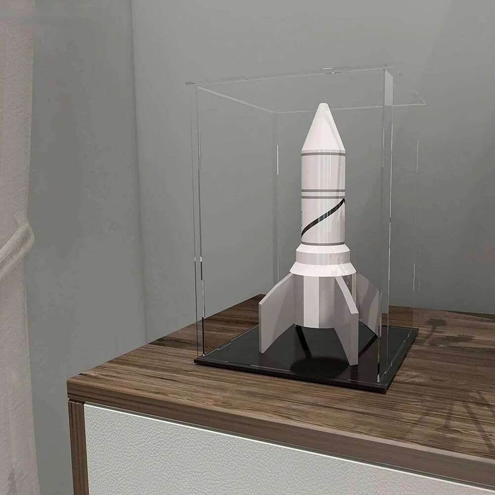 Clear Acrylic Display Case Countertop Box Organizer Stand Dustproof Protection Showcase for Action Figures/Toys/Collectibles 26Y0211