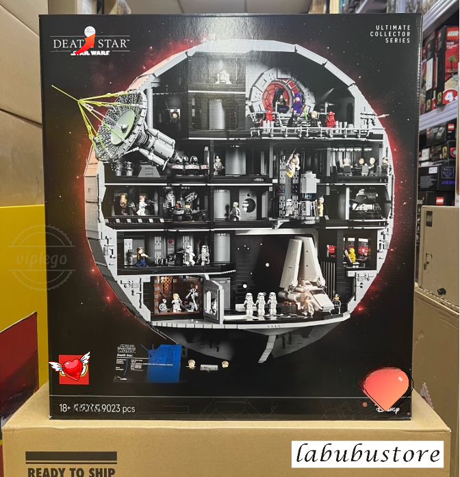 Top quality 1:1 copy Leg0 75419 Death Star set large building blocks toy adult difficulty 9023 pieces standard bricks, perfect holiday gift Adult Toy