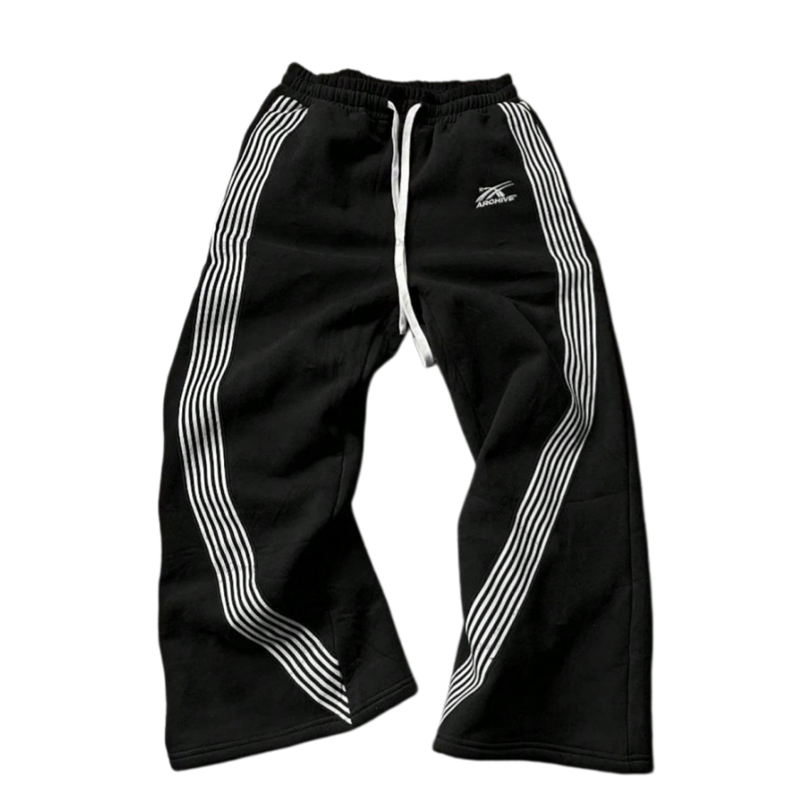 Men's Pants Casual Loose Straight Leg Pants Striped 2026 Summer Fashion Trend Street Hip-hop Jogging Men's Women's Sweatpants
