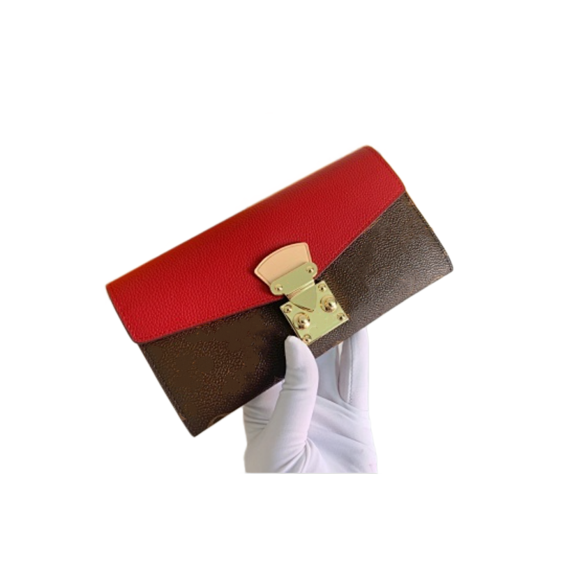 Luxury Brand designer woman wallet card holder clutch purse flowers letters original box high quality
