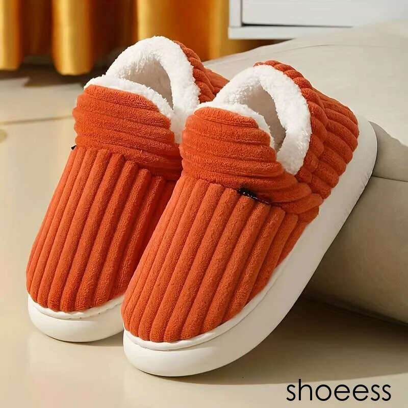 Women's Plush Furry designer shoes Winter Boots With Non-Slip Rubber Sole Thick Cushioned PU Insole All-Season Indoor/Outdoor House, Multi-Color 