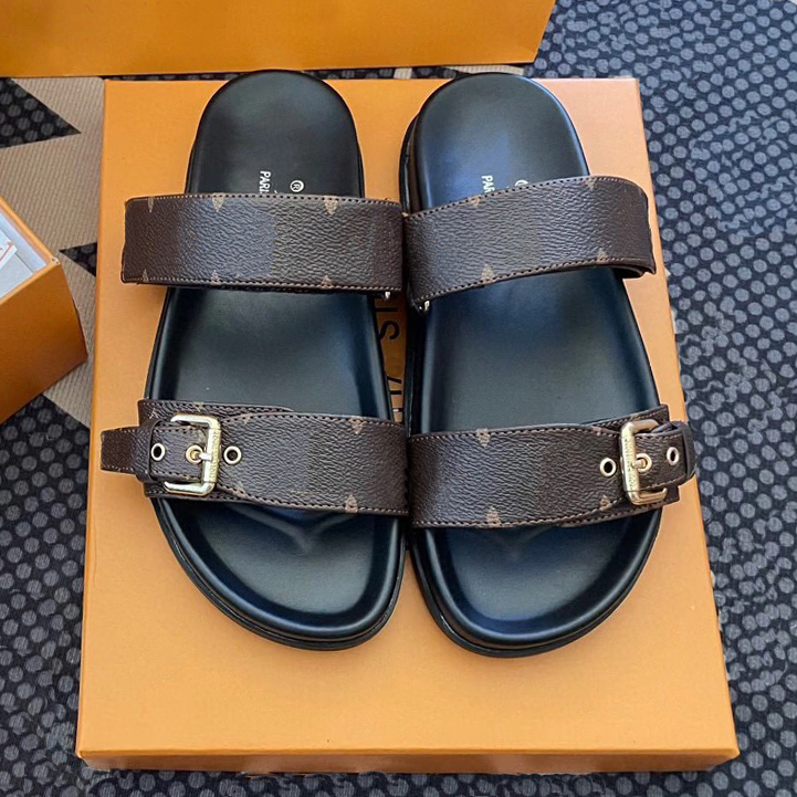 designer slides slipper sandal locked it flat mule mens women shoes flipflop slide slippers