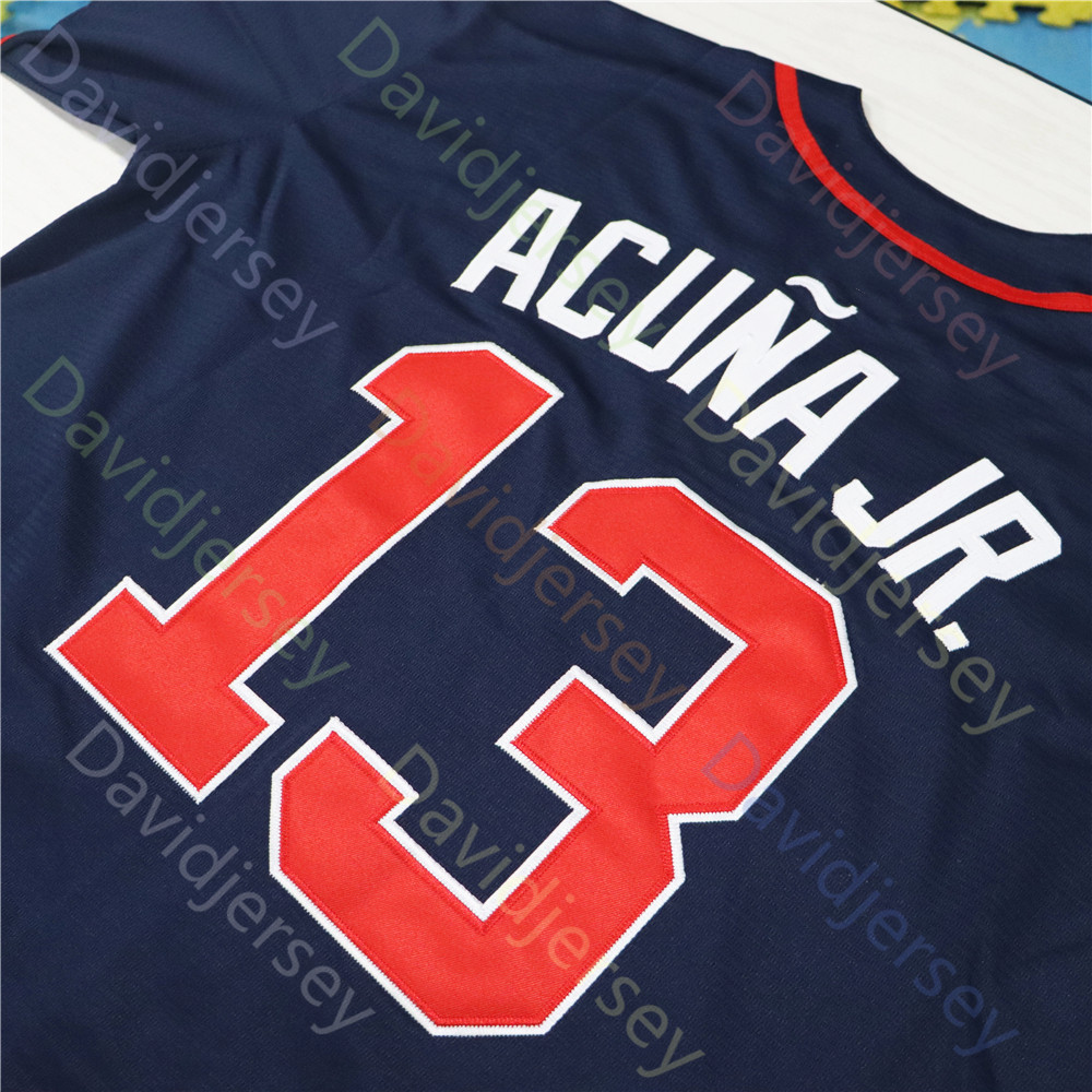 Atlanta Ronald Acuna Jr Jersey Braveses Spencer Strider Raisel Iglesias HS Kim Matt Olson Ozzie Albies Austin Riley Harris II Smith-Shawver Schwellenb
