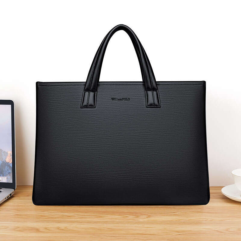 Luxury Shoulder Bags Totes Brand Men S Briefcase Laptop PU Leather Business Notebook Waterproof Wear Resistant Bag SENYY