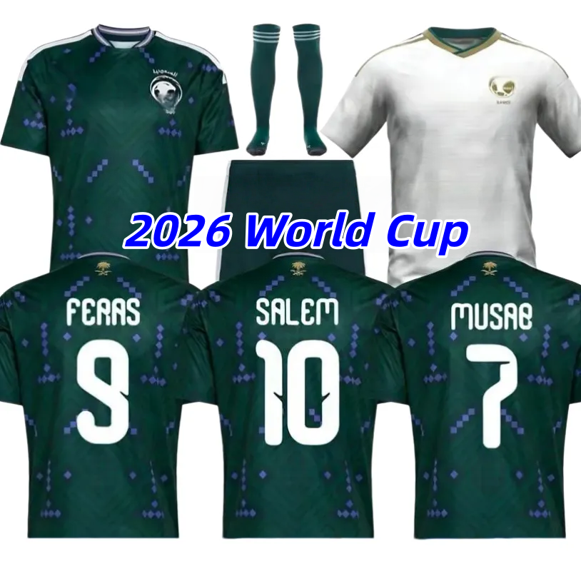2026 2027 Saudi Arabia socer jersey 26 27 Firas Al-Buraikan Musab Al-Juwayr Saud Abdulhamid Hassan Tambakti football shirts home away fans player version man kids kit
