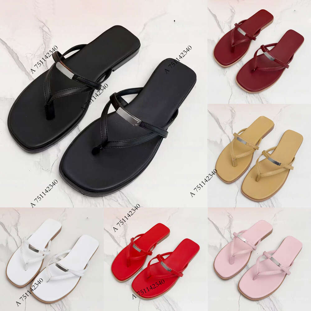 Designer brand slippers Premium Quality Fashion Flip-flops Women's Leather Sandals Slippers for Women top AAA
