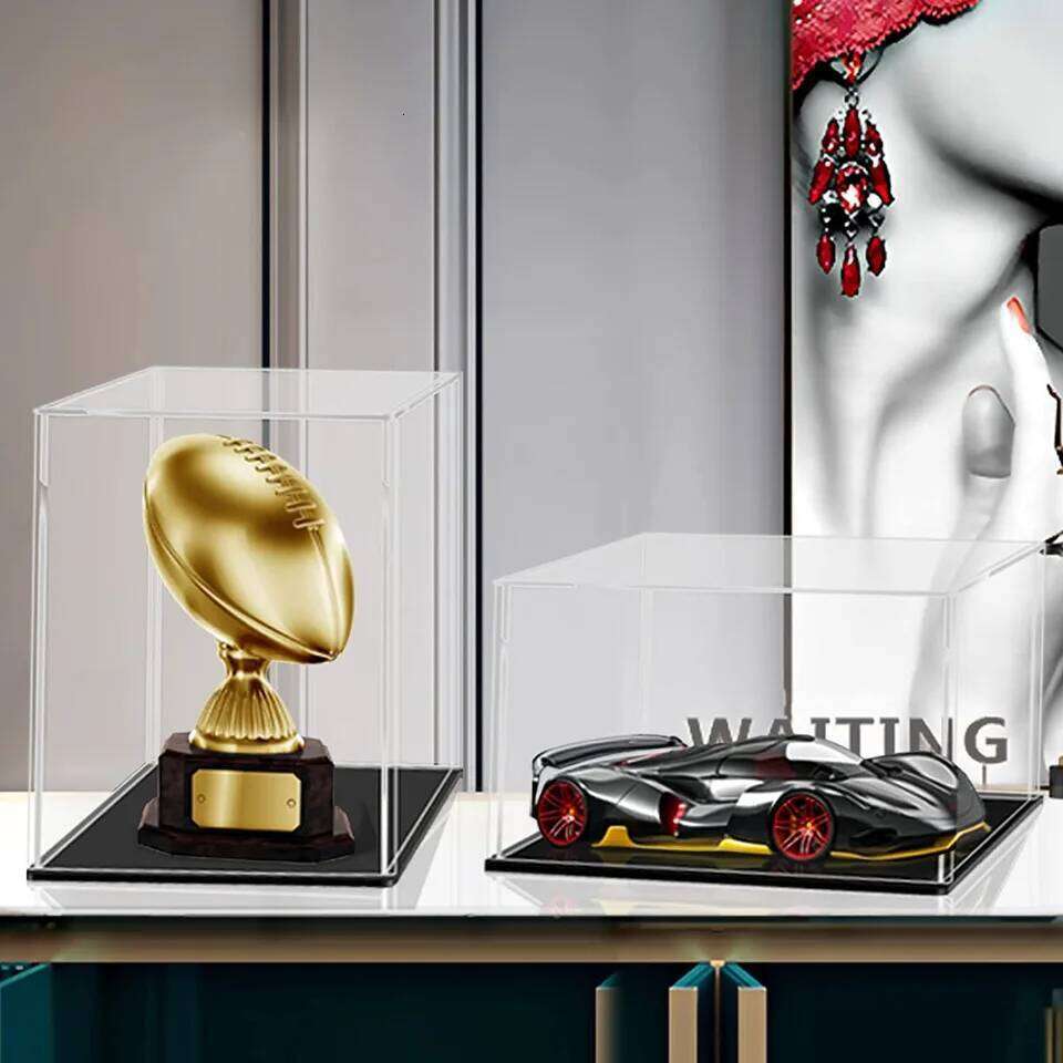 Clear Acrylic Display Case Countertop Box Organizer Stand Dustproof Protection Showcase for Action Figures/Toys/Collectibles 26Y0211