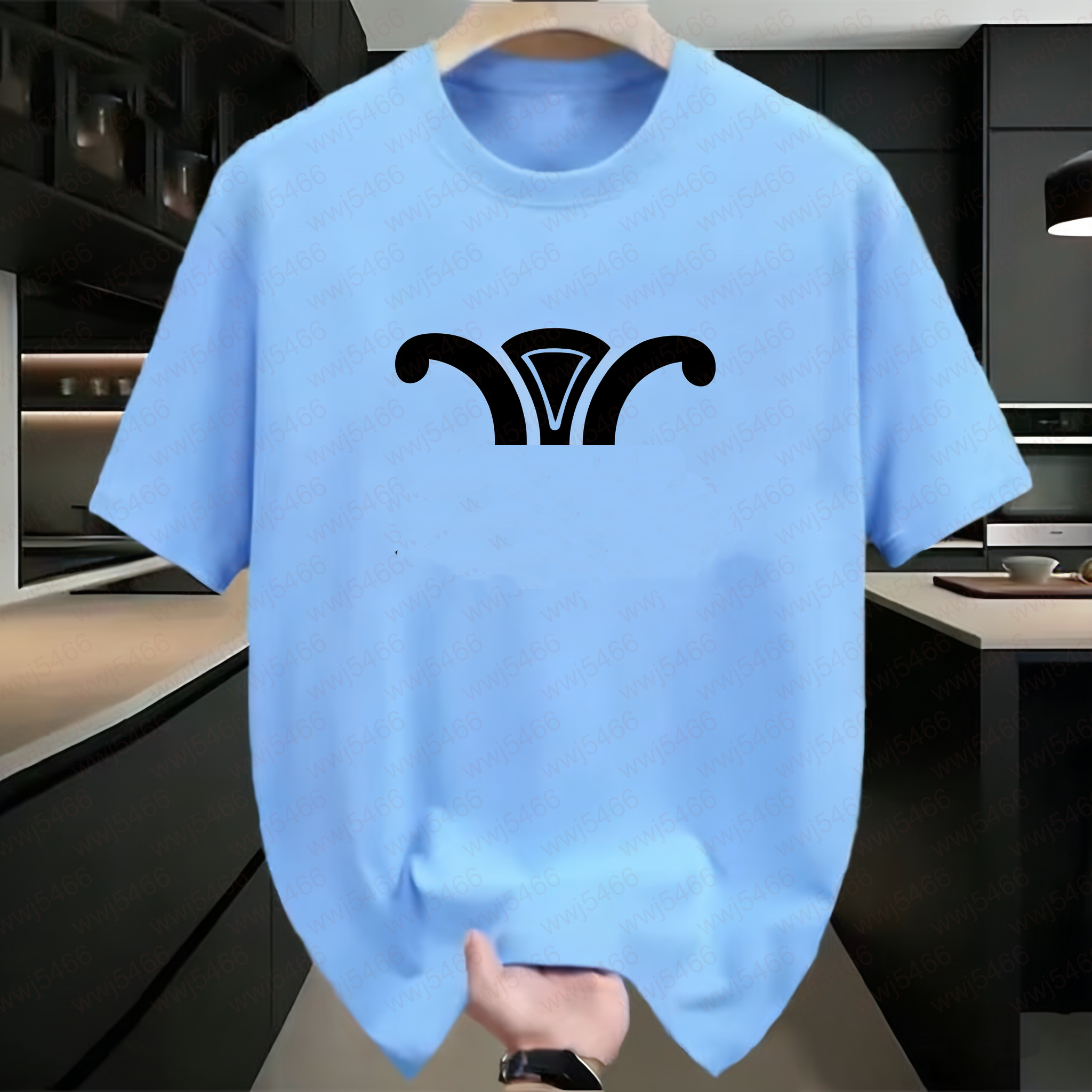 Premium Women's T-Shirt Designer T-Shirts Round-Neck Short-Sleeve 100% Cotton Striped Letter Print Slim Fit Women's Tops & Tees