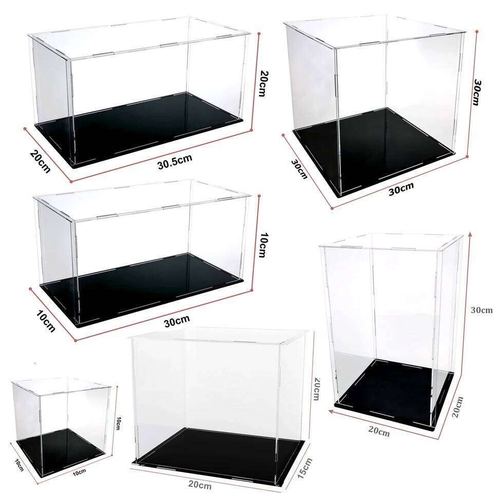 Clear Acrylic Display Case Countertop Box Organizer Stand Dustproof Protection Showcase for Action Figures/Toys/Collectibles 26Y0211