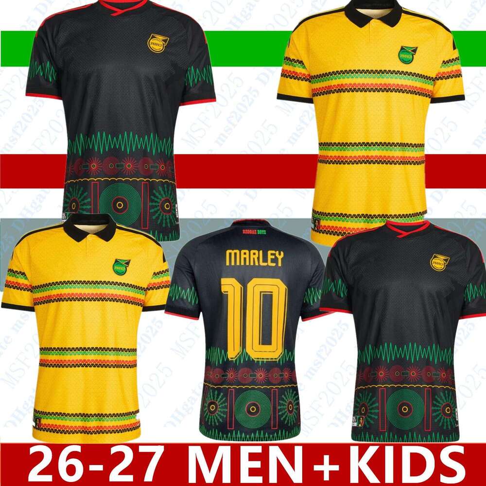 Jamaica Bob Marley 2026 World Cup Kit Retro 26 27 jamaica home soccer jerseys MARLEY 10 JAMAICA national Team Jersey football shirt fans player version men kids sets