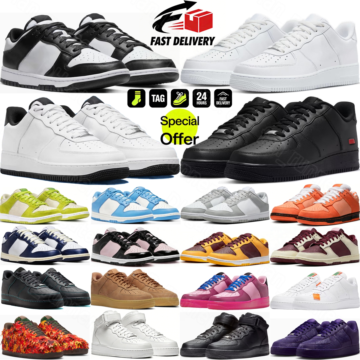 Running Shoes Mens Women White Black Low Shadow Utility Classic Triple Trainers Outdoors Sports Sneakers Size 36-45