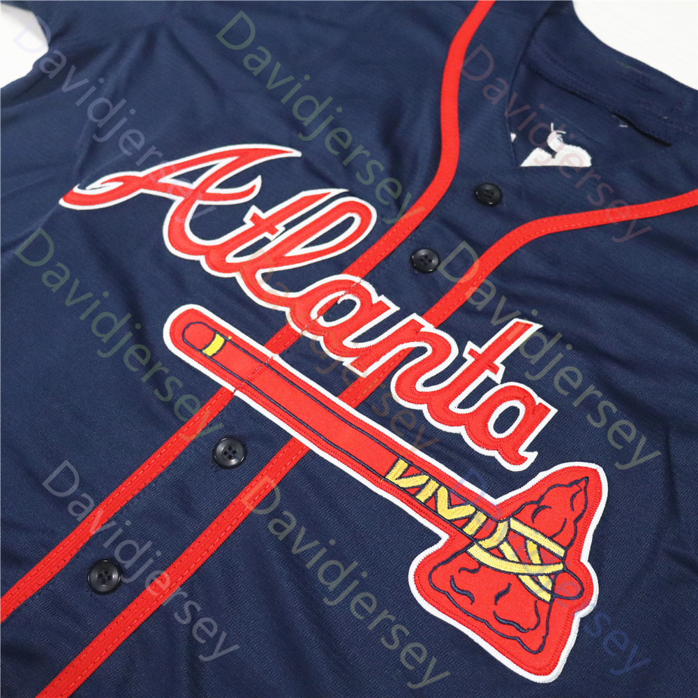 Atlanta Ronald Acuna Jr Jersey Braveses Spencer Strider Raisel Iglesias HS Kim Matt Olson Ozzie Albies Austin Riley Harris II Smith-Shawver Schwellenb