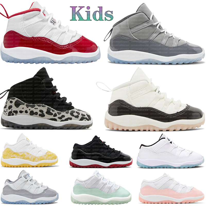2027 kids shoes Children 11s Basketball shoe 11 Baby Cherry Bred Cool Grey Concord Unc Win Like For Toddler Sneakers Fashion Tennis Shoe running shoes 25-35
