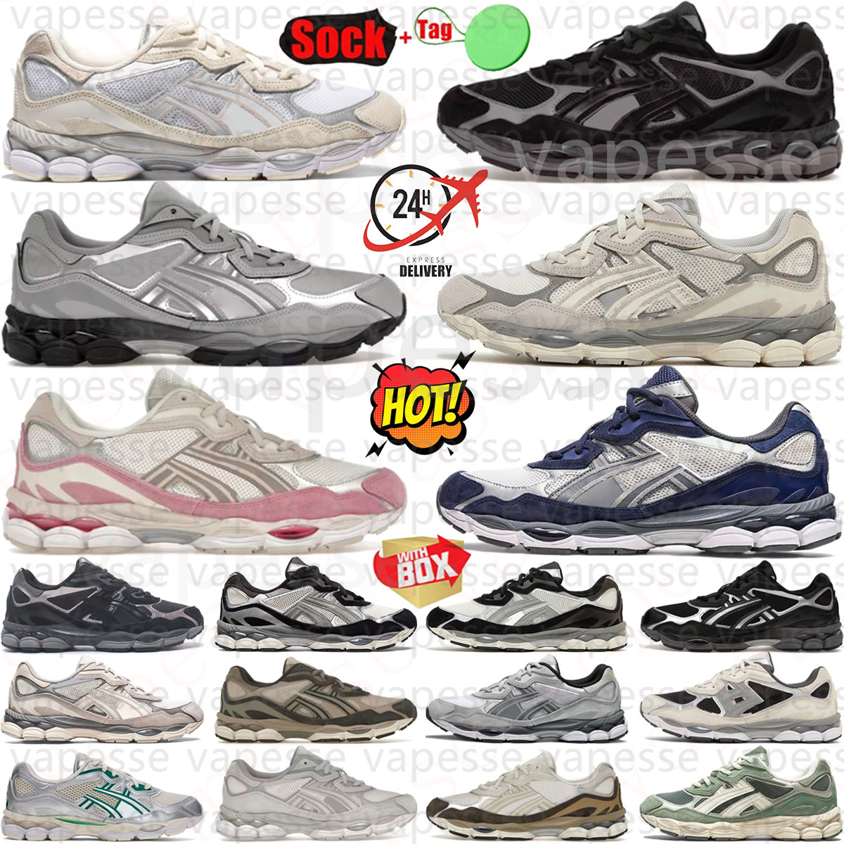 sneakers nyc Graphite Grey Black Cream Oyster Grey Smoke Silver Piedmont Grey White Aqua Brown White Blue Harbor Blue Wood Crepe men women running shoes