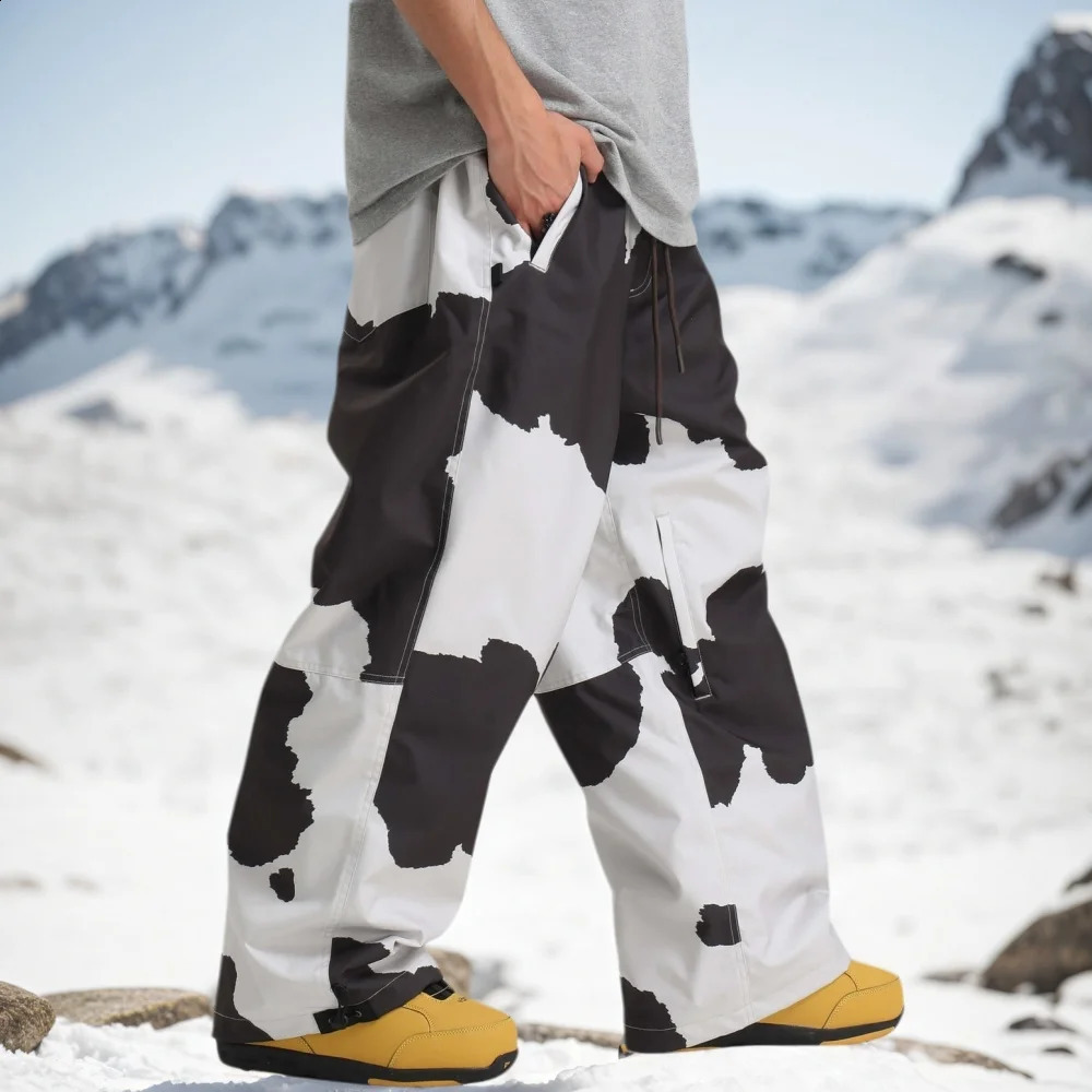 Gsou Snow Super Baggy Pantaloni Da Snowboard Inverno Termico Abbigliamento Tras…