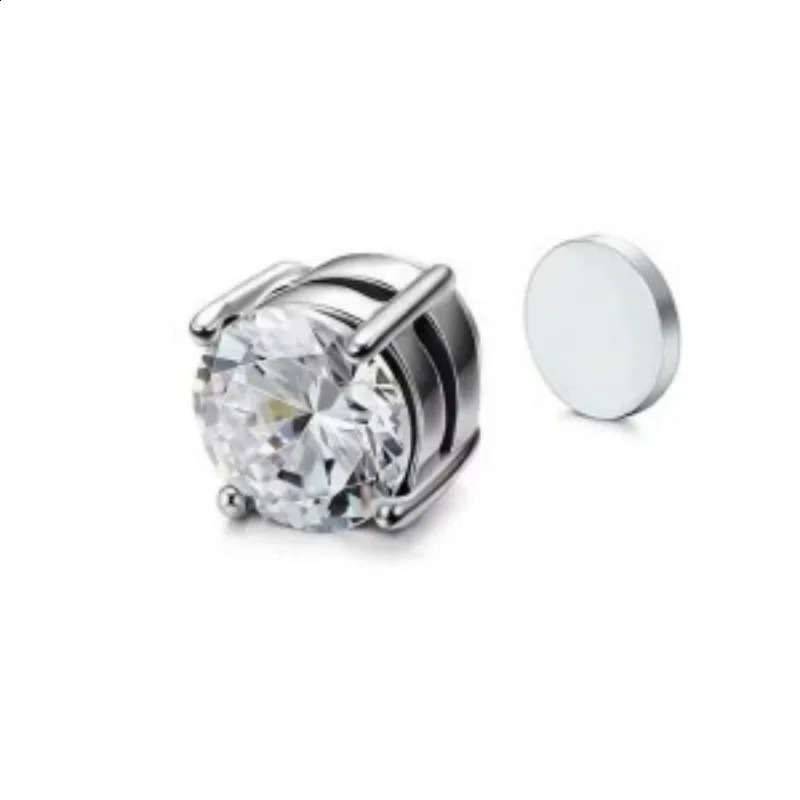 5/1pcs Magnetic No Piercing Required Earrings Adjustable Size Clip on Earrings 6-Prong Royal Crystal Perfect for Ear Bone 260206 - view 7