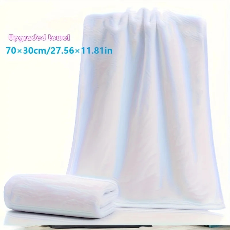 4pcs/set Extra large soft bath towel Highly absorbent fast drying 400GSM high-density polyester blend 260208
